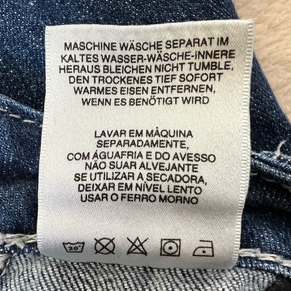 Miss Me Embellished Distressed Boot Cut Blue Jeans - Size 30 - Picture 16 of 16